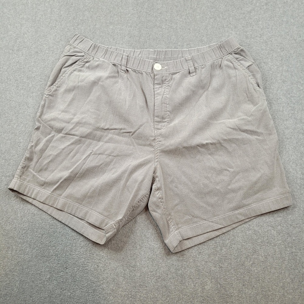 Chubbies‎ Originals Shorts Mens XXL Grey 7" Inseam Elastic Waist Stretch Casual